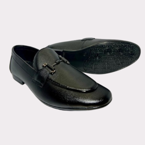 Men's Black Leather Loafers – Luma Sole Dress Shoes