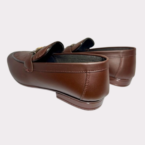 Men's Brown Leather Slip-On Loafers – Luma Sole