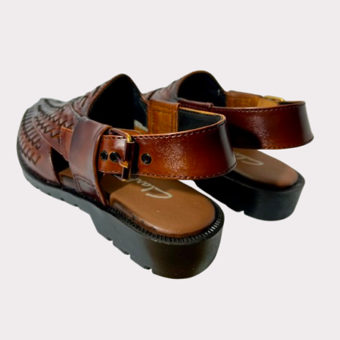 Men's Cutwork Leather Peshawari Chapal – Luma