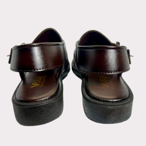 Men's Woven Leather Peshawari Chapal – Luma