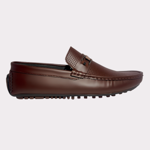 Men's Brown Slip-On Loafers – Casual Dress Shoes