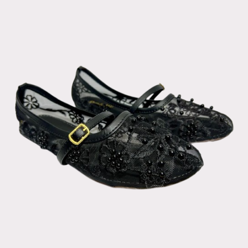 Women's Pearl Lace Mary Janes – Luma Sole